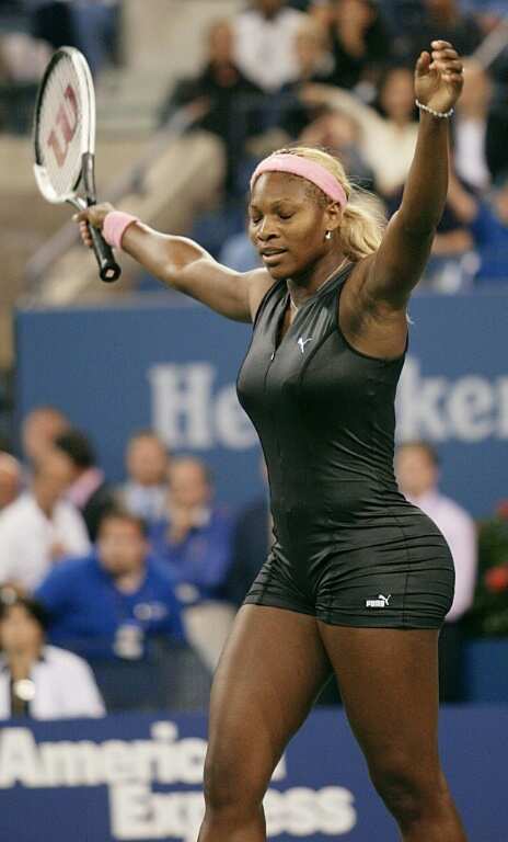 Serena Williams has often pushed the sartorial envelope, wearing a Puma catsuit in 2002 at the US Open, which she won over sister Venus