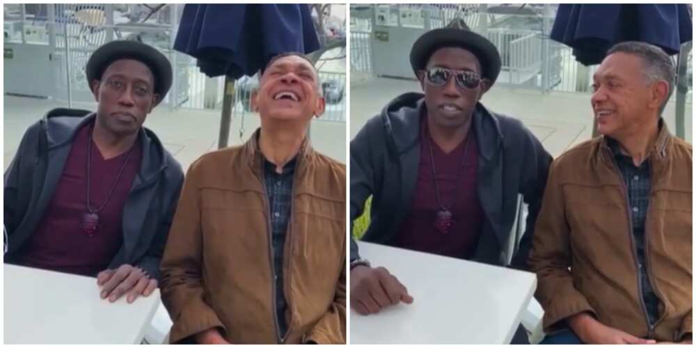 Bawo Ni? Hollywood's Wesley Snipes Speaks Yoruba as He Hangs out with Ben Murray Bruce