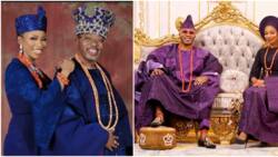 "I am blessed": Oluwo of Iwo rejoices as he and wife welcome their first child