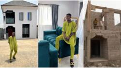 Alesh Sanni shows off new mansion 3 days to 29th birthday, shares video of how construction started in 2018