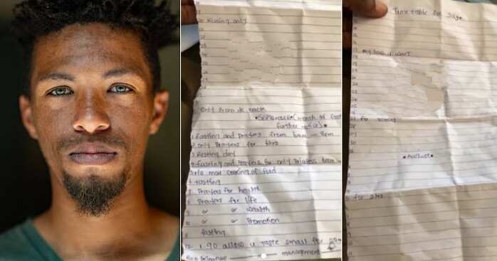 Watch video as Nigerian man displays love-making timetable girlfriend drafted for him