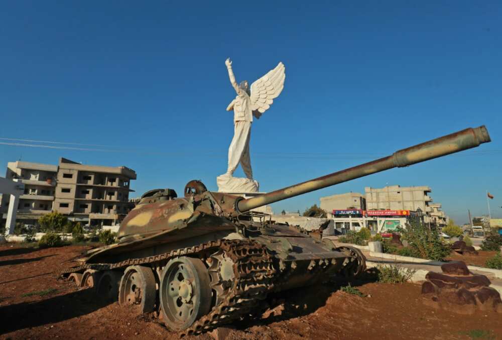 The Kurdish town of Kobane in northern Syria, where Turkish air strikes have targeted Kurdish militant bases