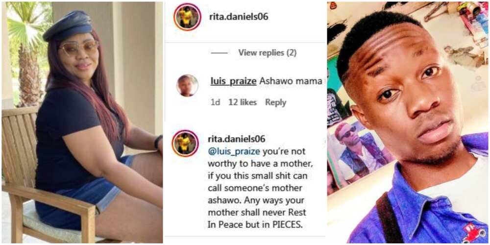 Your Mother Will Not Rest in Peace but in Pieces: Regina Daniels’ Mum Replies Troll Who Called Her Names