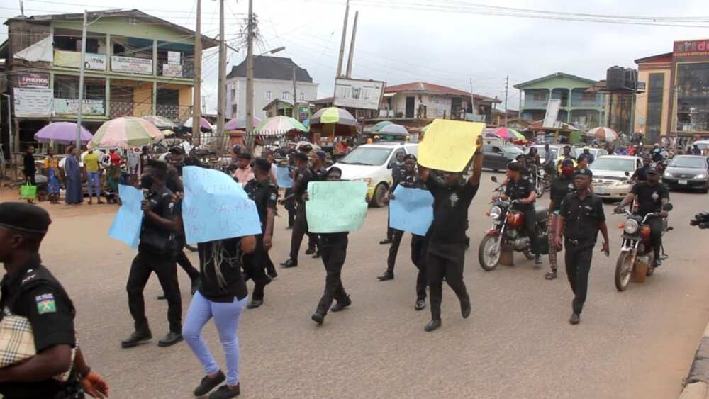 Police protest/Osun state/Osogbo/police constabularies