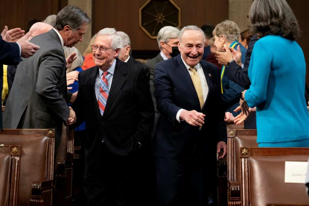 Senate Minority Leader Mitch McConnell and Senate Majority Leader Chuck Schumer were hammering out an agreement on how to manage the debt vote through the upper chamber of Congress Senate Minority Leader Mitch McConnell and Senate Majority Leader Chuck Schumer were hammering out an agreement on how to manage the debt vote through the upper chamber of Congress