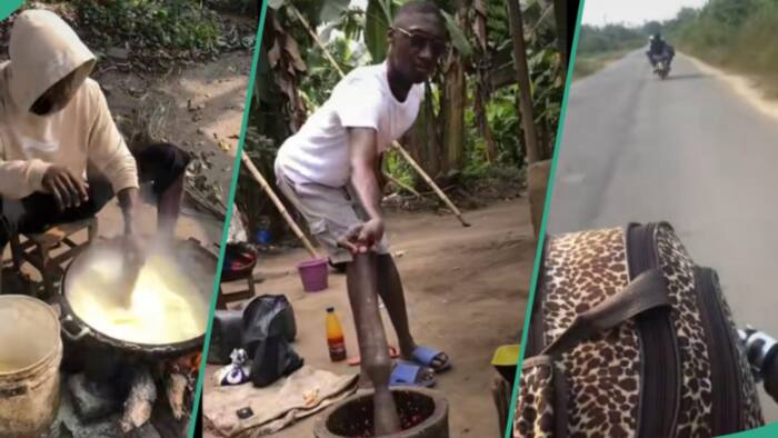 "He don see pepper": Nigerian man flees from his parents' house after days of rigorous house work