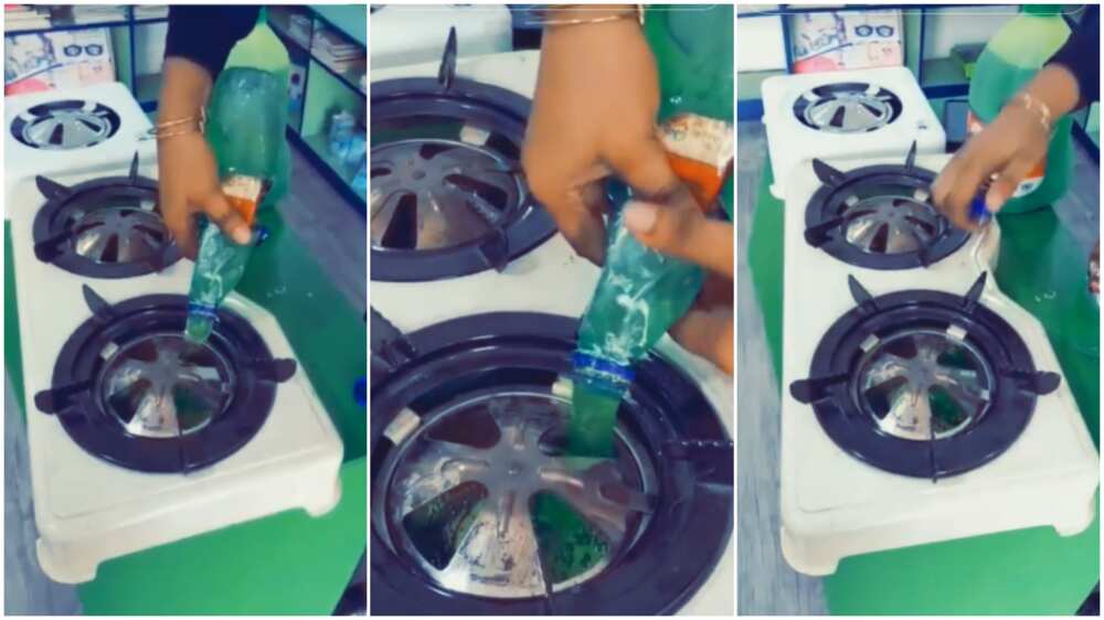 Biofuel in Nigeria/Woman used gel.