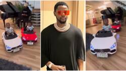Kizz Daniel finally reveals faces of his lookalike sons as they ride in customised ‘Benz’, video trends