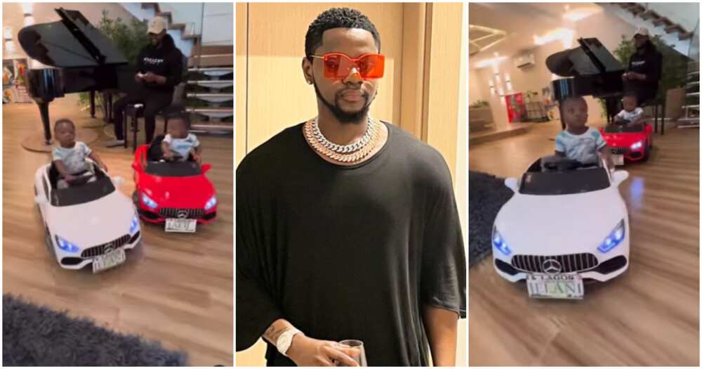 Kizz Daniel and his sons
