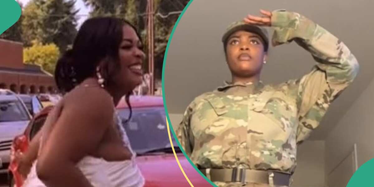 WATCH: Nigerian Woman Who Served in US Army Celebrates Her Marriage with Her Partner, Posts TikTok Videos