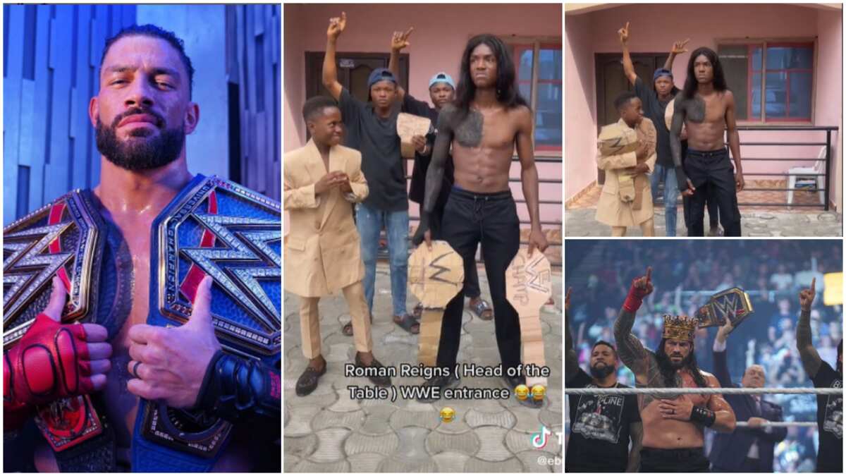 WWE recognises talent of Nigerian brothers who recreated Roman Reigns' popular entrance, gives them gift