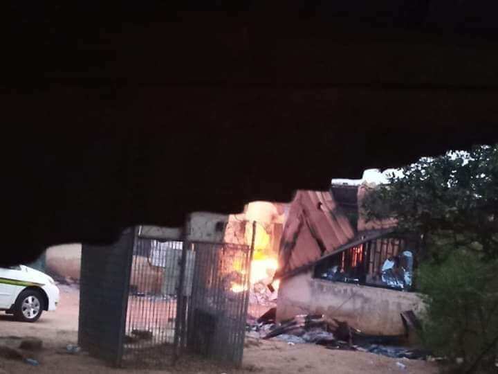 Imo INEC office on fire 