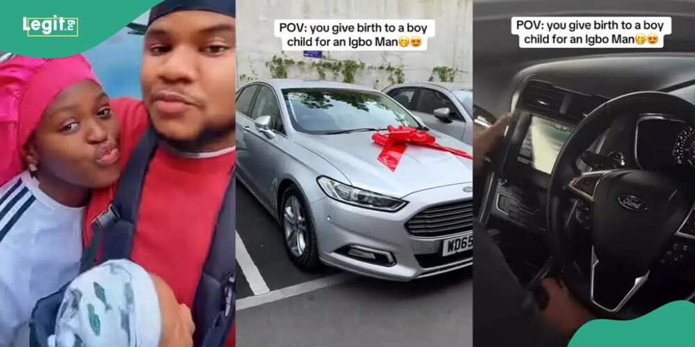 Nigerian man buys car for wife