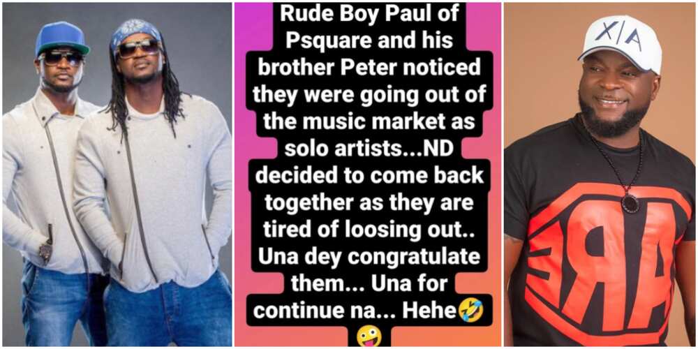 PSquare's reconciliation