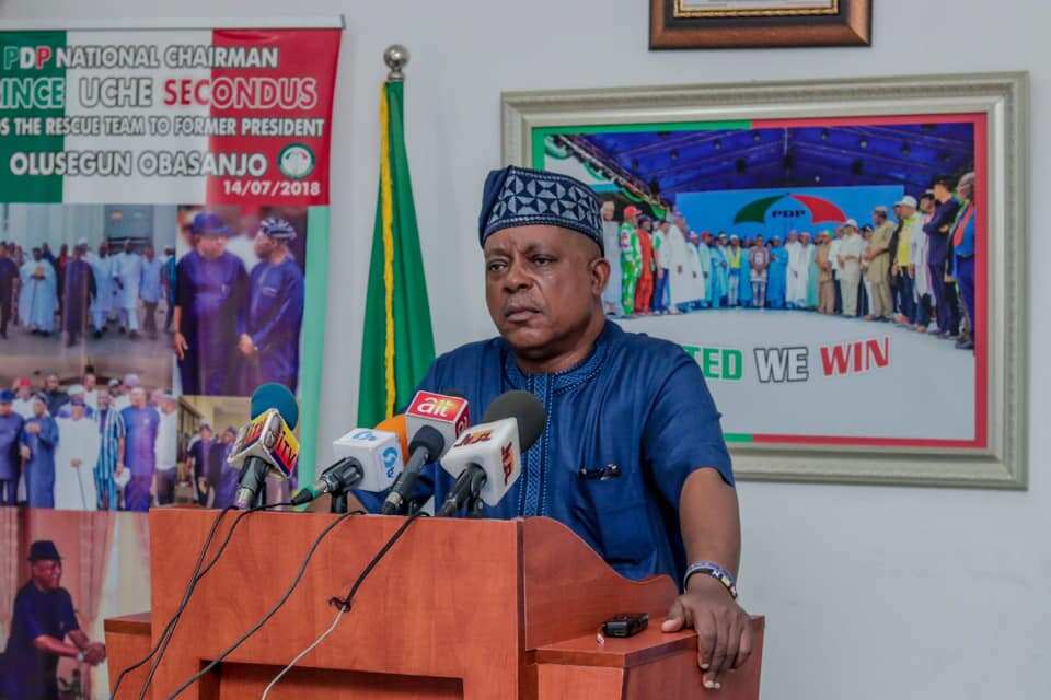 Uche Secondus: PDP Chairman Faces Possible Sack as Defections Hit Opposition Party Uche Secondus: PDP Chairman Faces Possible Sack as Defections Hit Opposition Party
