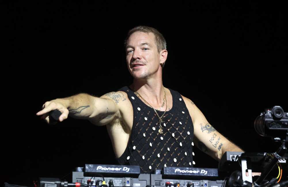 Diplo performs onstage in Brazil