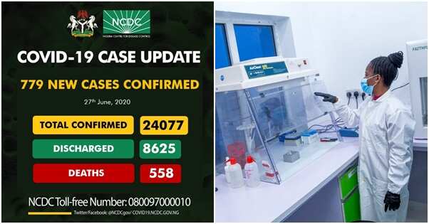 Nigeria record 779 new COVID-19 cases, total infections over 24,000