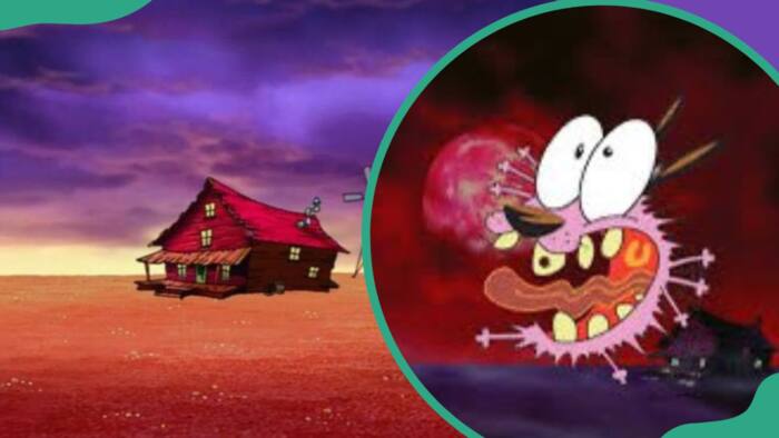 Where is Courage the Cowardly Dog's house located and is the story real?