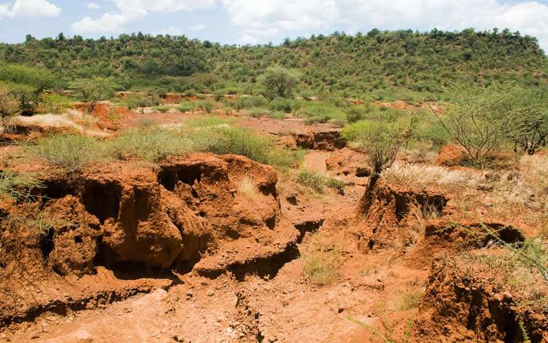 Erosion of soil