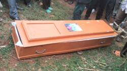 "Have I ever wronged anyone?" Man in panic after empty coffin with his photo dumped at his homestead