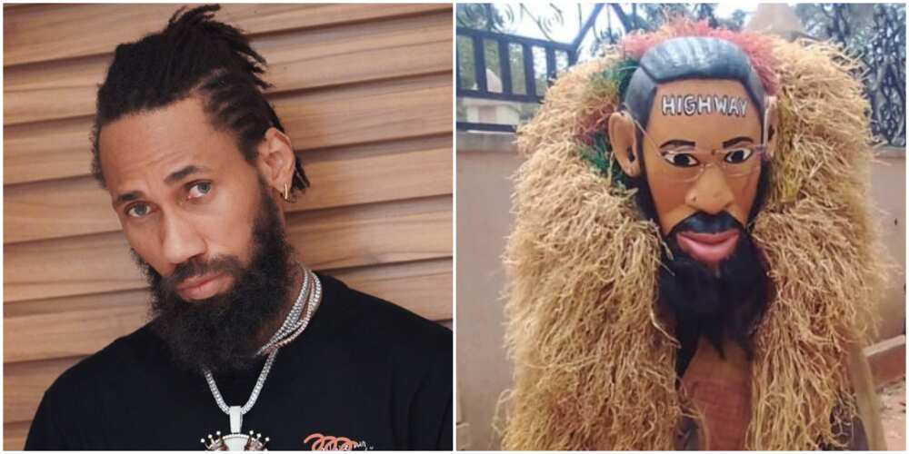 Masquerade who looks just like rapper Phyno sets social media on frenzy