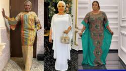 50+ stylish Ankara kaftan gowns with stones: best styles for 2022