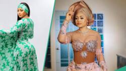"Too much beauty": Regina Daniels adorns Muslim outfit for photo shoot, fans are in awe
