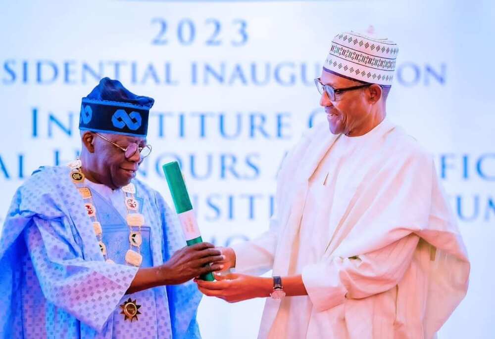 Tinubu da Buhari. Tinubu da Buhari.