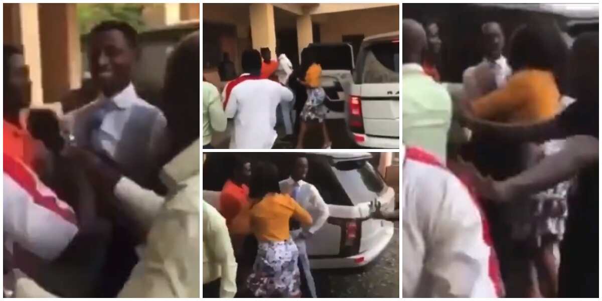 Drama as Angry Church Members Fight Pastor after he Bought New Car ...