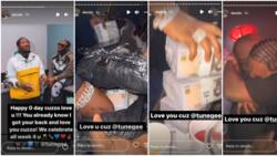 Davido’s cousin Tunegee gets emotional as singer gifts him N5m on his birthday, video goes viral