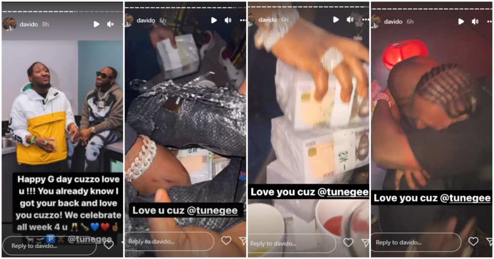 Davido’s cousin Tunegee