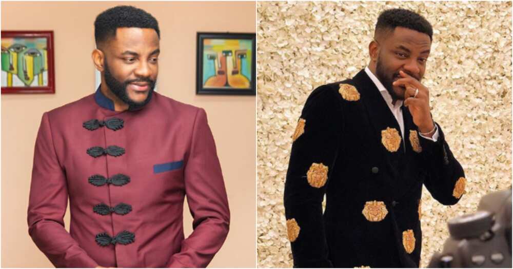 Photos of Ebuka in different outfits.