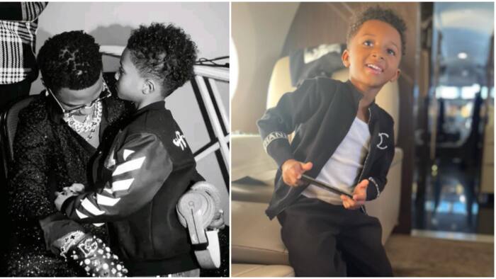 “I love you dad”: Wizkid’s 3rd son Zion melts hearts online as he gushes over his superstar dad