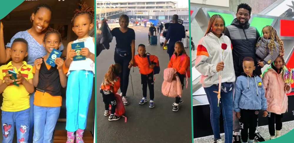 Nigerian woman relocates to Canada with her children.