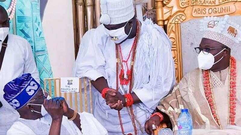Afenifere reacts as Tinubu is accused of disrespecting Ooni of Ife