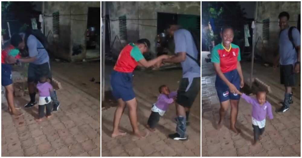 Little boy fights dad, little boy defends mum, funny family moments