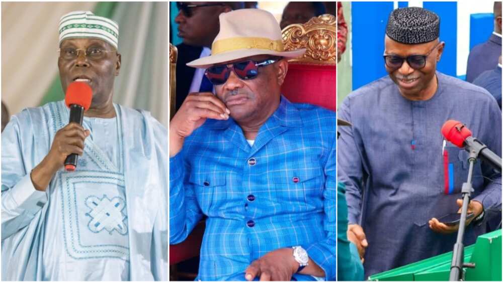 Atiku Abubakar/Nyesom Wike/Olusegun Mimiko/PDP/2023 election