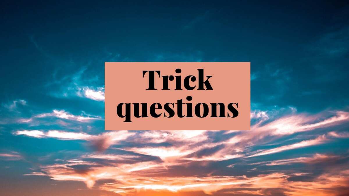 trick questions