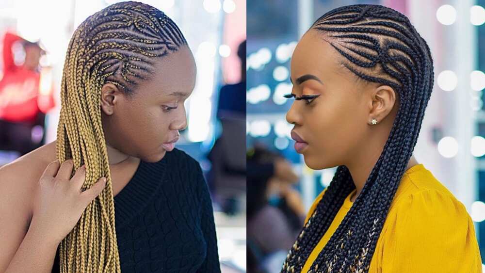 Ghana Braids or Banana cornrows: ideas of African hairstyles