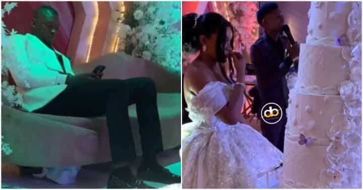 Pictures as groom abandons his bride at their wedding reception.