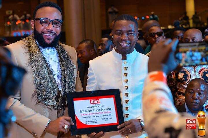 Seahorse Lubricants boss, HRM, Dr Ebuka Onunkwo Bags Industrialist of the Year Award