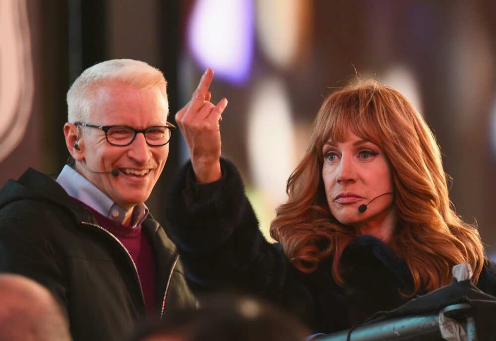 Anderson Cooper, seen here in 2016 with Kathy Griffin, has been a boozy ficture on CNN's New Year's Eve playbill for years