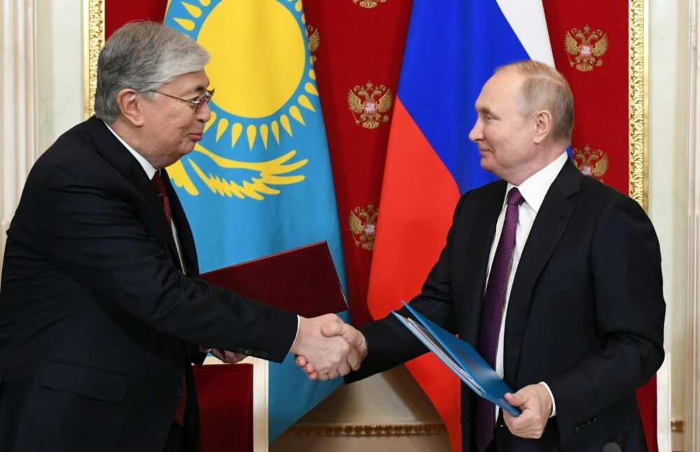 Tokayev held talks in Moscow with Putin the day before travelling to Paris