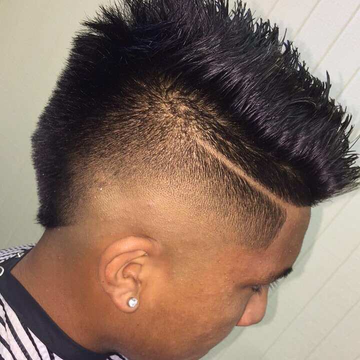 fade haircuts with designs