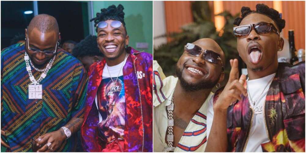 Davido thanks God for discovering Mayorkun