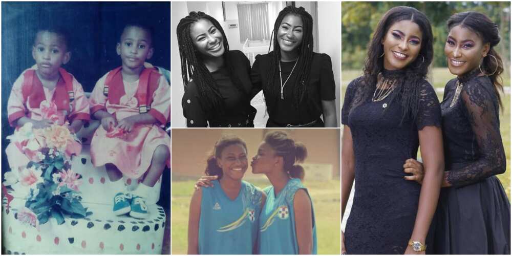 Twin sisters break the internet with adorable throwback and current photos as they clock new age, many react