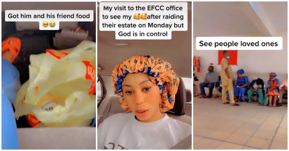 Boyfriend, EFCC, girlfriend, lady visits EFCC for her boyfriend