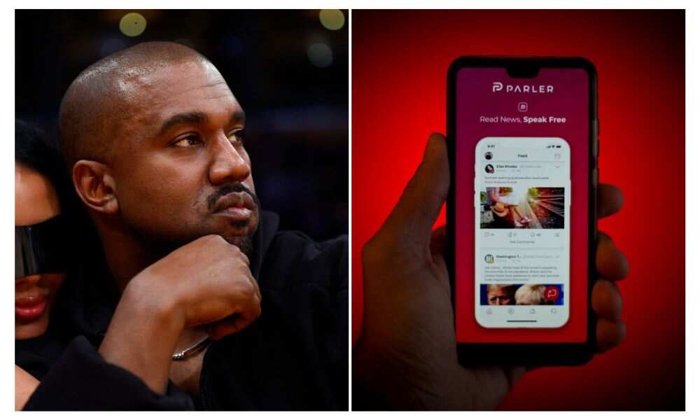 Kanye West, parler, Instagram, Twutter