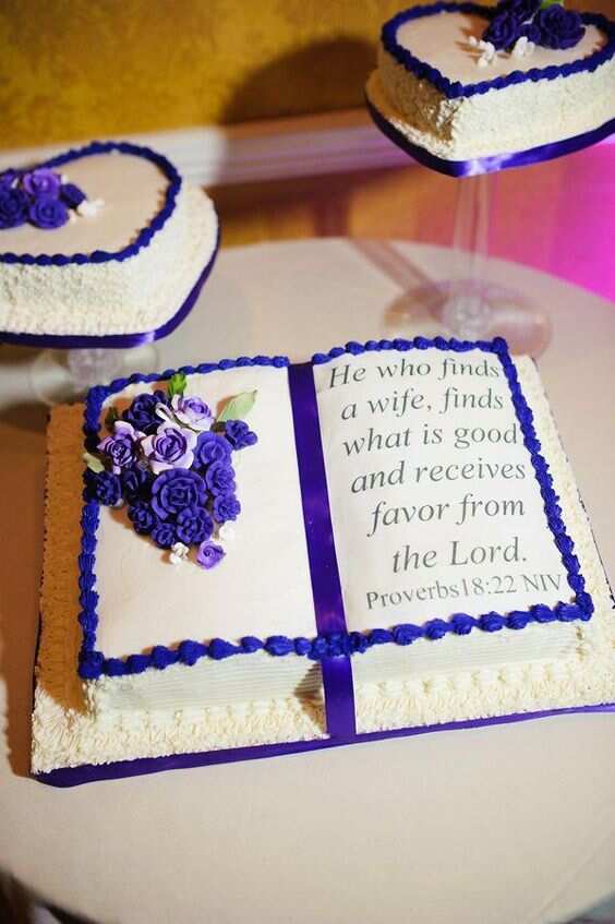 Open Bible cake design ideas Legit.ng