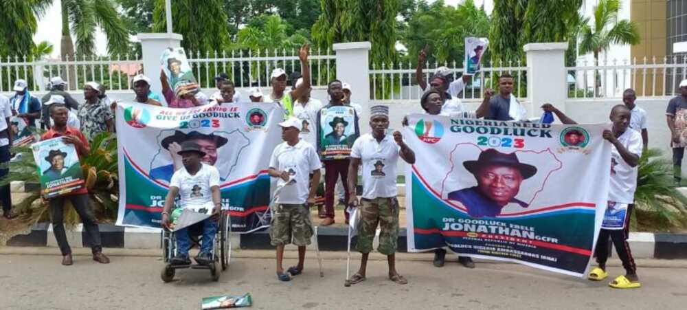Protest, Abuja, Goodluck Jonathan, APC, consensus candidate Protest, Abuja, Goodluck Jonathan, APC, consensus candidate